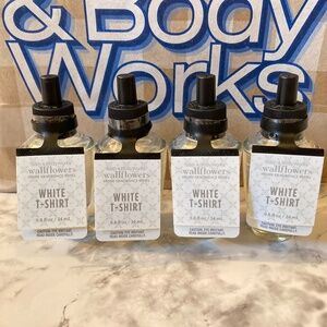 Four Bath & Body Works White T-Shirt Wallflower Refills